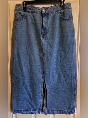 Velvet Heart Denim Paulina Denim Midi Skirt